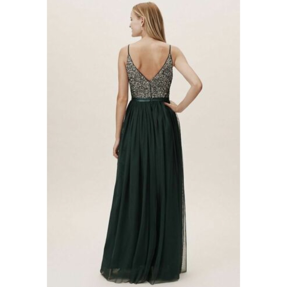 NWT BHLDN DARK EMERALD AVERY DRESS - Picture 3 of 3